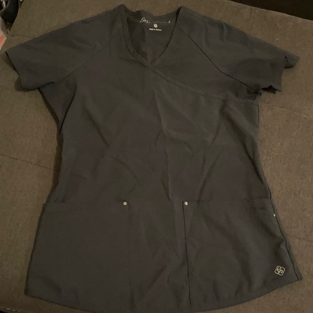 Grey scrub top